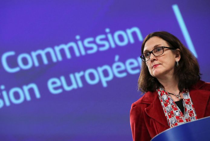 Archiefbeeld. Europees Commissaris voor Handel Cecilia Malmström kan de onderhandelingen met de VS nu toch opstarten.