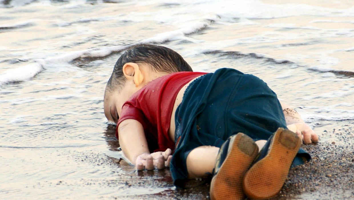 Het Syrische jongetje Alan. Beeld reuters