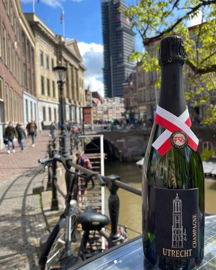 Als eerste stad van Nederland heeft Utrecht nu zijn eigen champagne