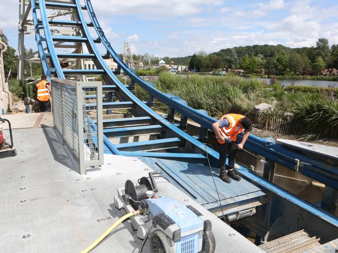 Op wandel in een zwaar getroffen Walibi dat nog maanden dicht blijft: “Alle motoren van alle attracties moeten weer gekeurd”