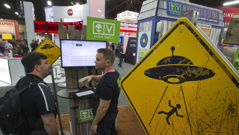 Bezoekers op de Black Hat-conferentie in Las Vegas. Beeld reuters