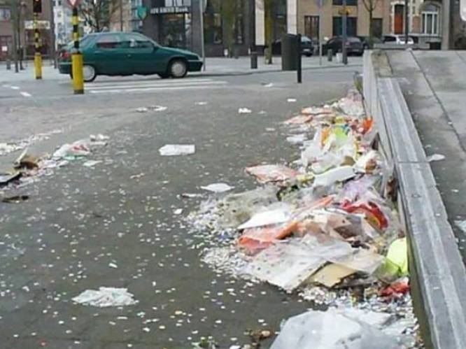 “Afval achtergebleven na klimaatbetoging” blijkt afval van doortocht carnavalstoet in Hasselt te zijn