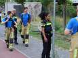 Water spuit uit put bij Kristalweg door lekkage