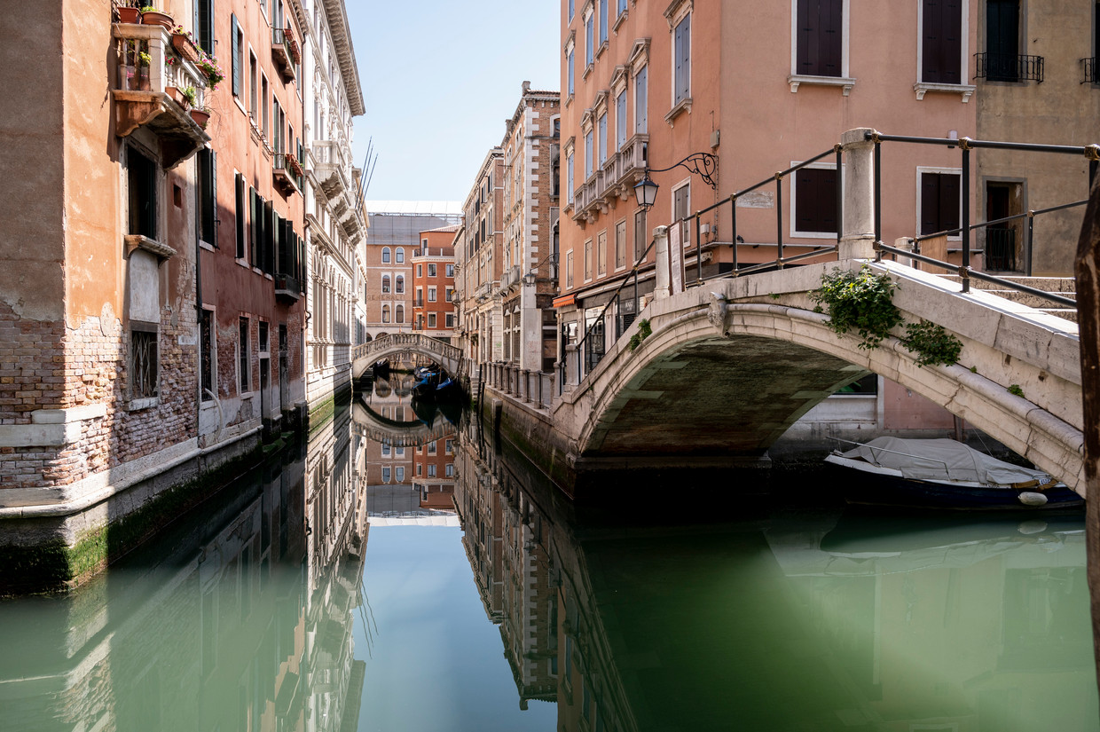 De kanalen van Venetië zijn al een paar maanden leeg. Beeld Getty
