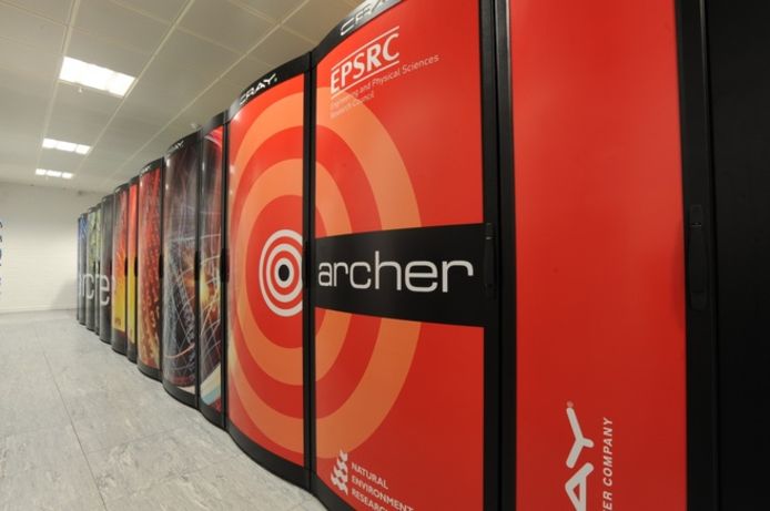 De supercomputer Archer, kort voor Advanced Research Computing High End Resource, van de univeriteit van Edinburgh.