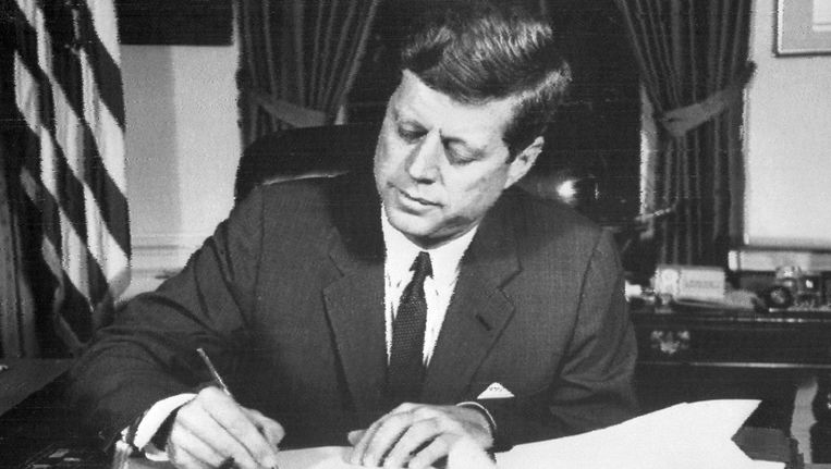 President John F. Kennedy in oktober 1962. Beeld afp