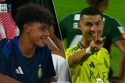 Perfect start for scoring Ronaldo under new coach, but what does the striking gesture towards his son mean?