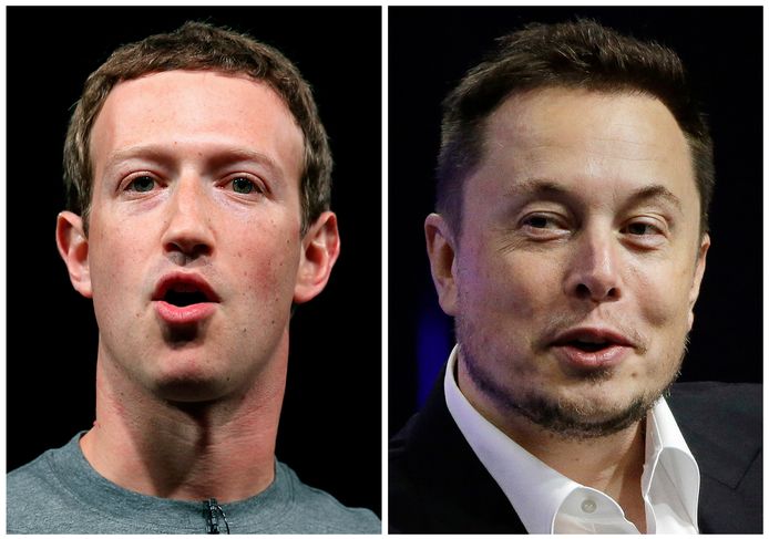 Meta-CEO Mark Zuckerberg en Twitter-eigenaar Elon Musk