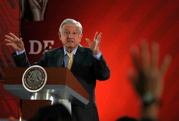 De Mexicaanse president Andres Manuel Lopez Obrador.