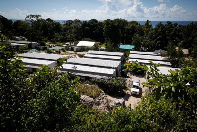 Het vluchtelingenkamp op Nauru.