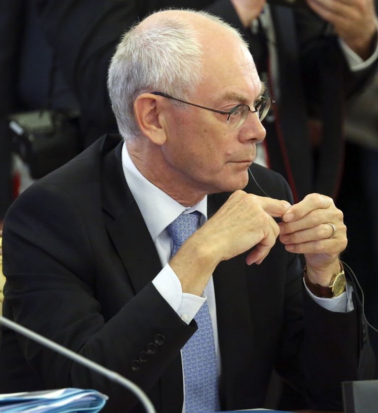 EU-president Herman Van Rompuy. Beeld ap