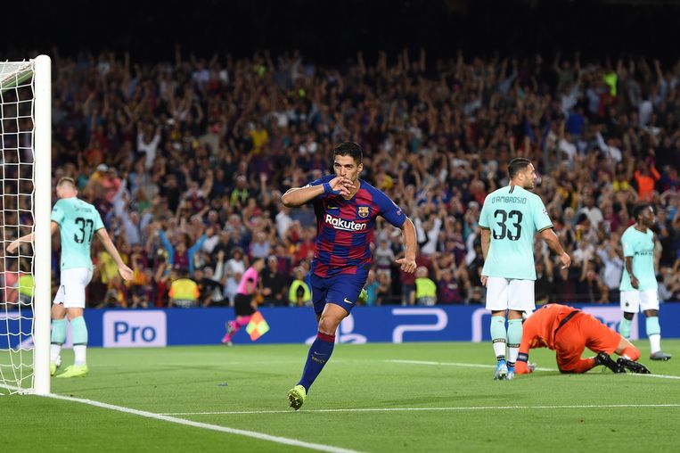 Luis Suárez maakte afgelopen seizoen in de Champions League in 7 duels 5 goals en gaf 3 assists.  Beeld Getty Images
