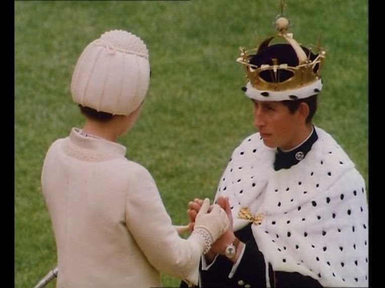 In het echt: de investituur van Charles tot prins van wales (1969). Beeld 