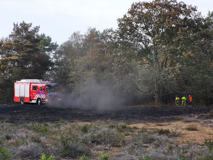 Maandag woedde ook al brand in het natuurgebied tussen Overasselt en Alverna.
