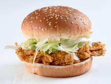KFC kon natuurlijk niet achterblijven en start proef met chickenburger zonder kip