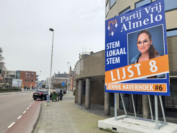 Jenny Haverhoek heeft een prominente plek gevonden voor haar persoonlijke billboard.