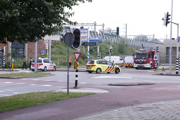 Hulpdiensten rond station Vaartsche Rijn