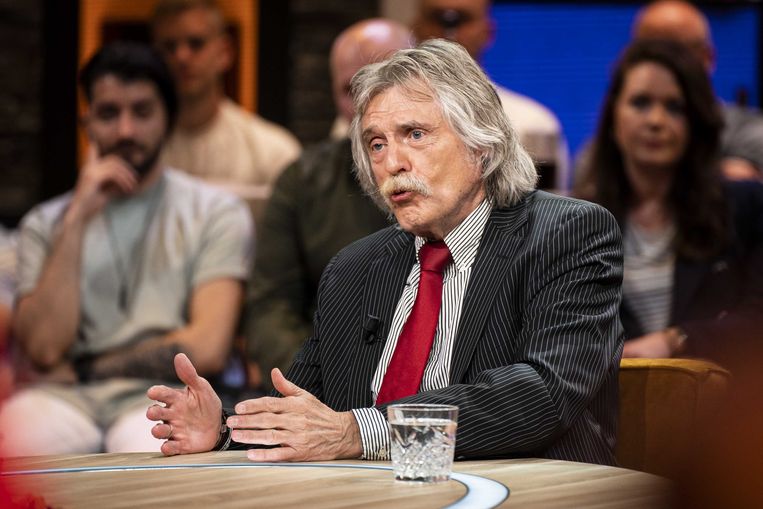 Derksen in de studio van 'Vandaag Inside'.  Beeld ANP