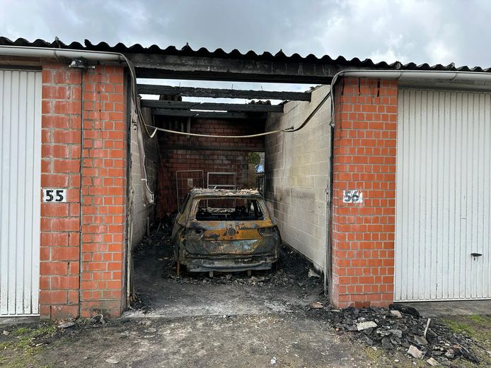 Brand in garagebox in Eeklo.