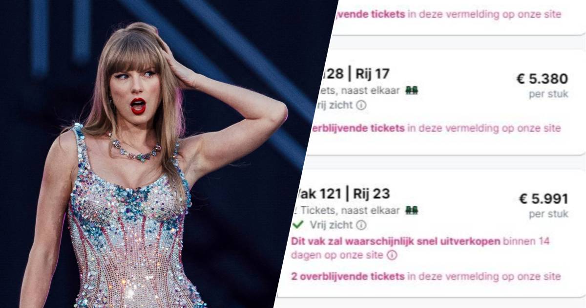 Maison de fous autour de la revente de Taylor Swift à Amsterdam montants allant jusqu