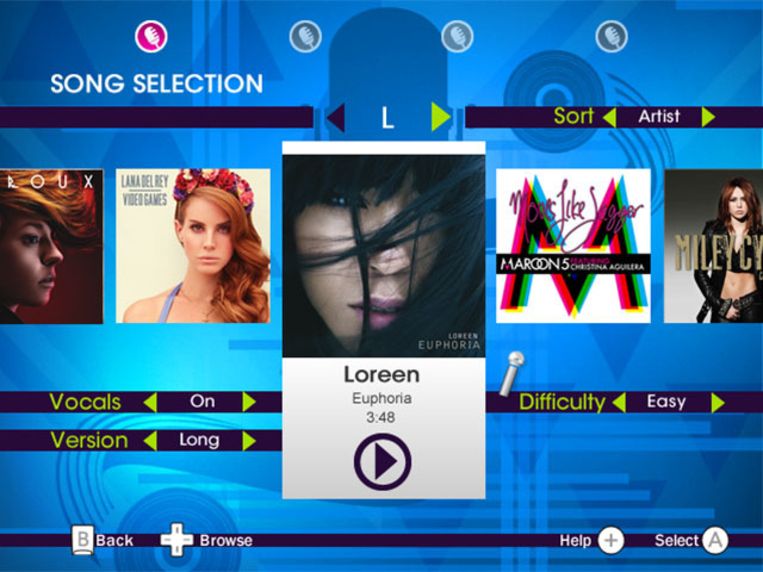 Vocal version. Sing 2 game
