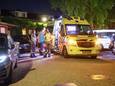 Hulpdiensten bij de woning in Nieuwland.