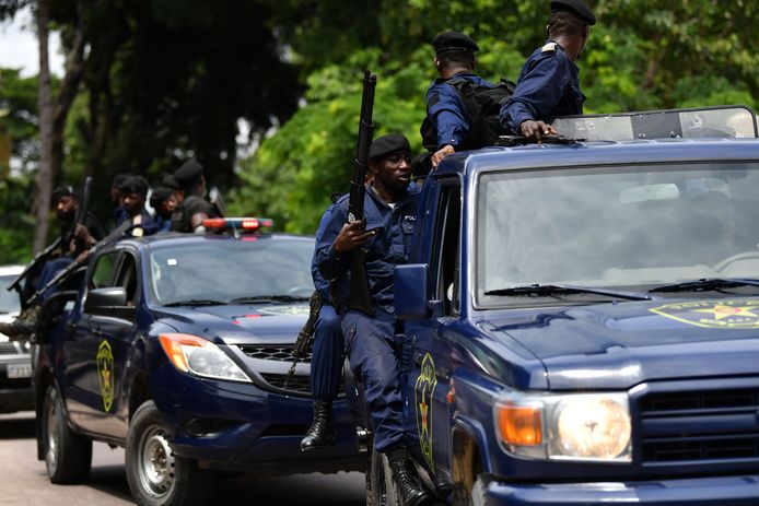 Policiers à Kinshasa (archives, 2019)