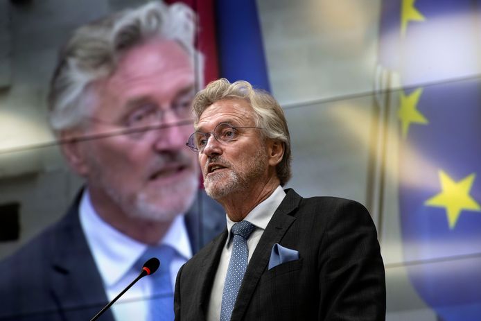 Burgemeester John Jorritsma van Eindhoven op de dag dat hij bekendmaakte in september 2022 te gaan stoppen.