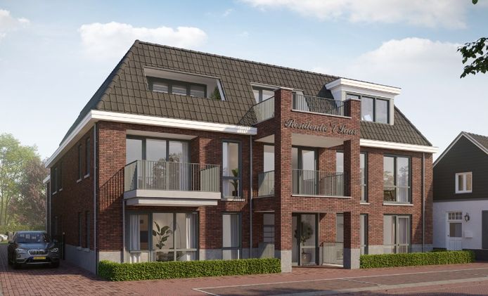 Een impressie van de woningbouw aan de Kapelstraat in Heeze.