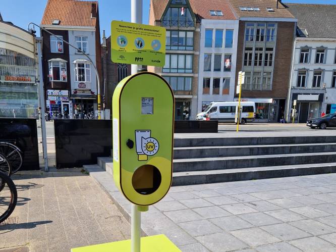 Drie maanden lang gratis zonnecrème op Markt Eeklo
