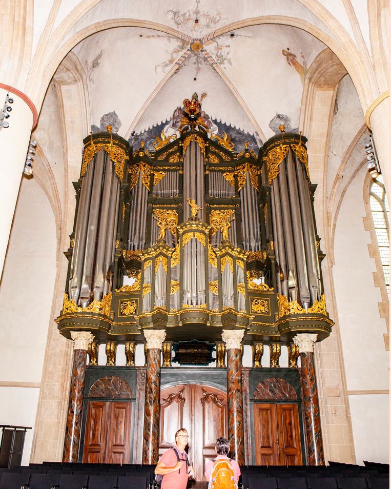 Het orgel in de Martinikerk in Groningen.  Beeld Hilde Harshagen