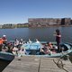 Rondvaart door Amsterdam in vluchtelingenboot