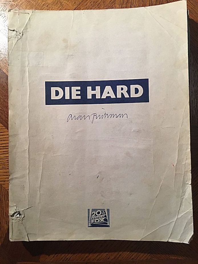 Alan Rickmans 'Die Hard'-script uit 1988.