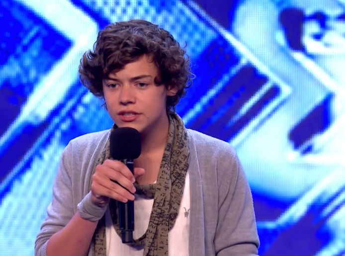 Harry Styles bij 'The X Factor'.