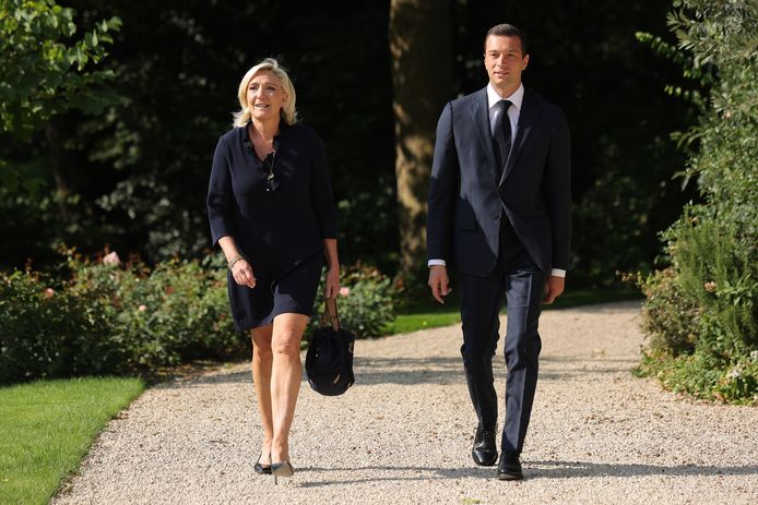 Marine Le Pen et Jordan Bardella