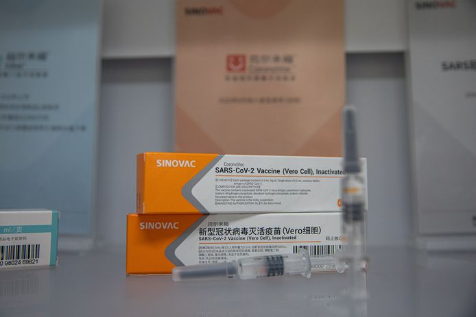 Het vaccin CoronaVac van het Chinese farmabedrijf Sinovac Biotech.