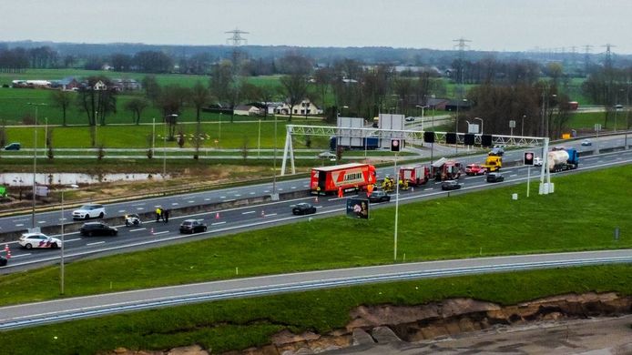 Ongeluk op de A1 bij Apeldoorn