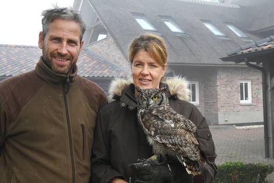 Ivo en Patricia van Lanen zijn al vele jaren met roofvogels bezig.