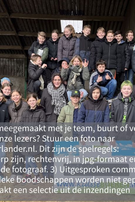 Bouwen met de kinderen van De Kraats en erezilver voor Ineke Caspers 