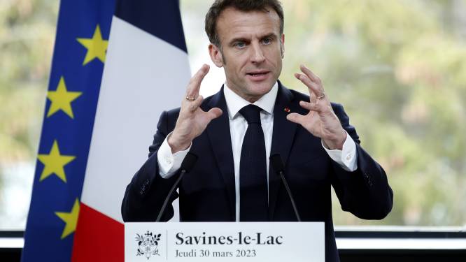Franse president Macron: “Protesten zullen hervormingen niet tegenhouden”