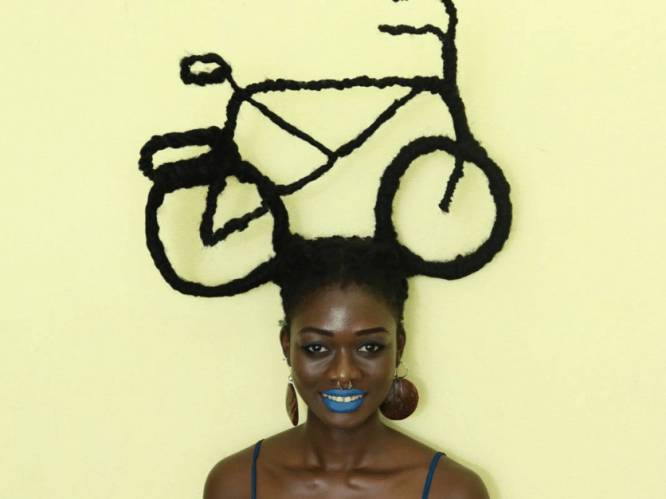 Laetitia Ky (21) uit Ivoorkust bekoort met haar indrukwekkende haarsculpturen