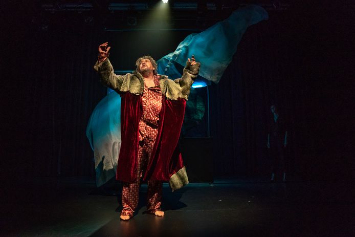 Fred Delfgaauw in de voorstelling 'King Lear'