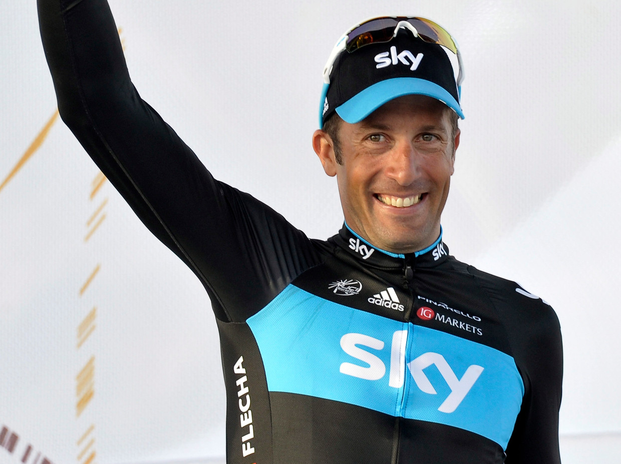 Juan Antonio Flecha in het tenue van Team Sky Beeld epa
