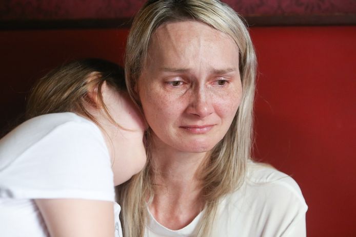 Weduwe Henrieta Chovancová en haar dochter Lucia.