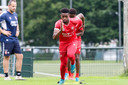 Virgil Misidjan tijdens het trainingskamp van FC Twente in De Lutte.