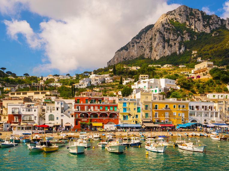 Het Italiaanse eiland Capri Beeld Getty Images