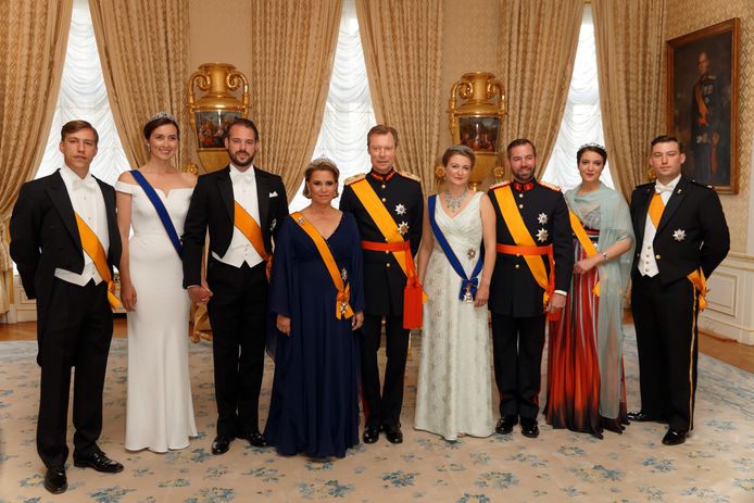 De koninklijke familie van Luxemburg.