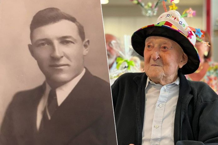 Jaak Broekx, de oudste mannelijke Belg, wordt 109 jaar.