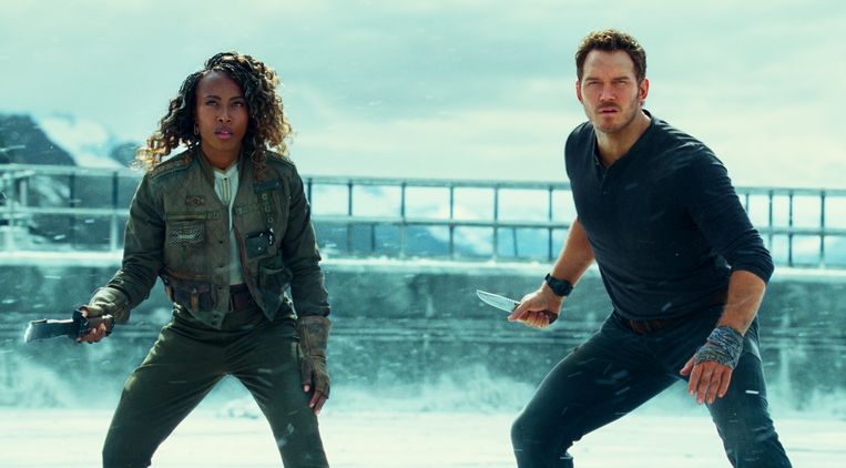 DeWanda Wise dan Chris Pratt sebagai 'Jurassic World: Dominion' 