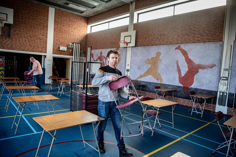 Gezocht een bezemkast voor de docent wiskunde vóórdat de school maandag opengaat